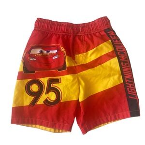 Lightning McQueen Kids Swim Trunks Size 4T